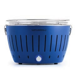 LOTUSGRILL  - Barbecue BLEU avec piles et c&acirc;ble d'alimentation USB