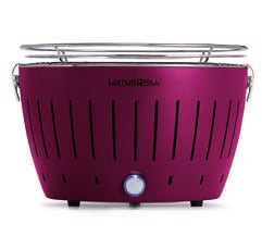 LOTUSGRILL  - Barbecue LILAS avec piles et c&acirc;ble d'alimentation USB