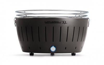 LOTUSGRILL  - Barbecue XL NOIR avec piles et c&acirc;ble d'alimentation USB