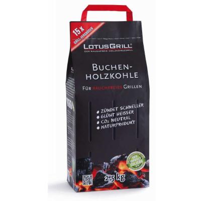 LOTUSGRILL  charbon de bois de h&ecirc;tre - sac de 2,5 kg - sk2500