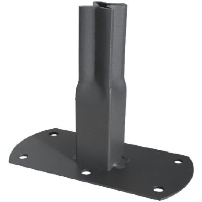 LOUIS MOULIN  Pack 2 Pieds Tube carr&eacute; 25 &agrave; Visser 13x6x12 cm - Anthracite - Made in France