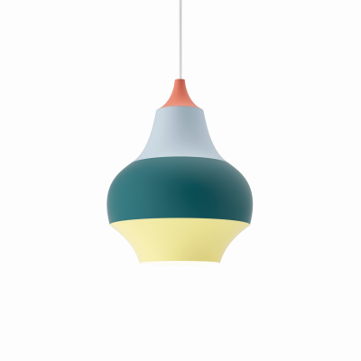 LOUIS POULSEN  - luminaire cirque suspendu, &oslash; 220 mm, rouge