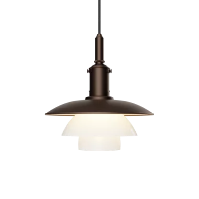 LOUIS POULSEN  Suspension PH 3/3 laiton vieilli opale - 5741115806