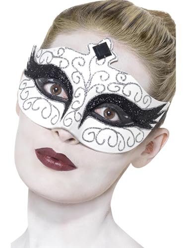 PL RH SMITH & SONS WIGMAKERS LTD TRADING AS SMIFFY S, Loup blanc avec paillettes noir et argent adulte