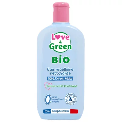 LOVE & GREEN LOVE&GREEN Eau micellaire nettoyante bio 500ml