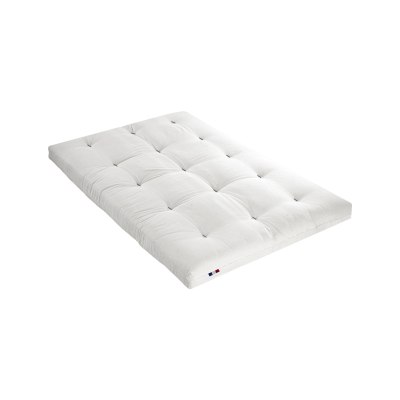 CAMIF LOVEA Matelas Futon Coton &eacute;cru 140x190