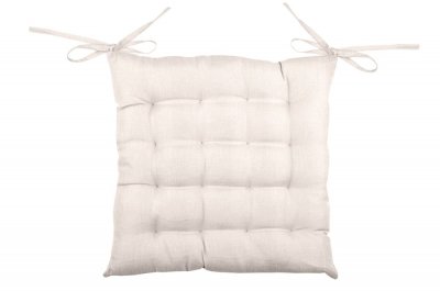 HOME MAISON Lovely Casa Bea Galette 16 Points Polyester Lin 40 x 40 cm