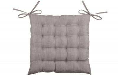 HOME MAISON Lovely Casa Bea Galette 16 Points Polyester Taupe 40 x 40 cm