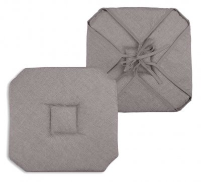 LOVELY CASA  Bea Galette Italienne Polyester Taupe 40 x 40 cm