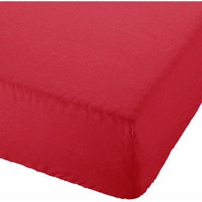 STOF Lovely Casa DH24820008 Alicia Drap Housse Coton Rouge 190 x 140 cm