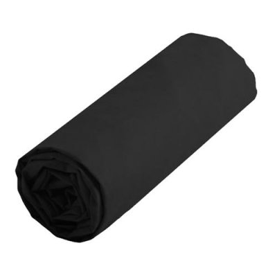 STOF Lovely Casa DH34820015 Alicia Drap Housse Coton Noir 200 x 160 cm