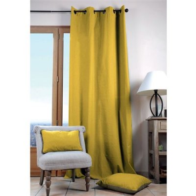 Lovely Casa Duo UNI Rideau 135X240 CM, Moutarde, 135 x 240 cm