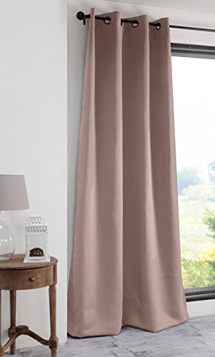 Lovely Casa Notte Rideau OCCULTANT 135X250 CM, GEOMETRIQUE, Rose