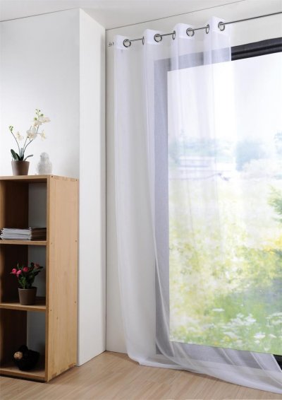 Lovely Casa R61697001VL Monna Voile Polyester Blanc 260 x 135 cm