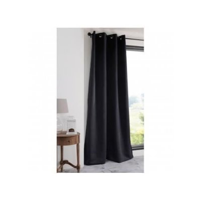 Lovely Casa R91840015 NOTTE Rideau Polyester Noir 140 x 280