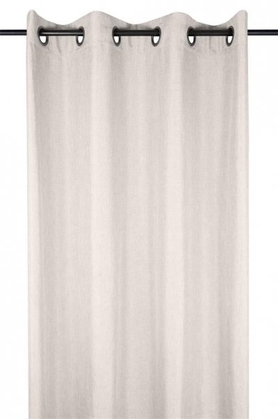 Lovely Casa Rideau &agrave; &OElig;illets, Polyester, Lin, 260x140 cm