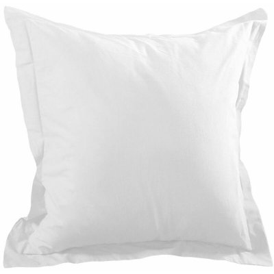 STOF Lovely Casa T14820001 Alicia Taie avec Volant Coton Blanc 65 x 65 cm