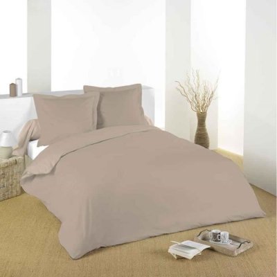 HOME MAISON Lovely Casa T14820016 Alicia Taie avec Volant Coton Ficelle 65 x 65 cm