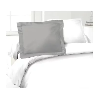 LOVELY HOME  Lot de 2 Taies d'Oreillers 100% coton 50x70 cm gris clair