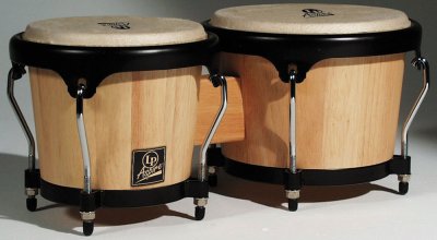 LATIN PERCUSSION LP  BONGOS ASPIRE 6"" 3/4 & 8"" NATUREL DORE