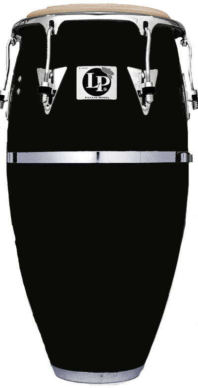 LATIN PERCUSSION LP Patato Fiberglass 11 3/4 Conga Black