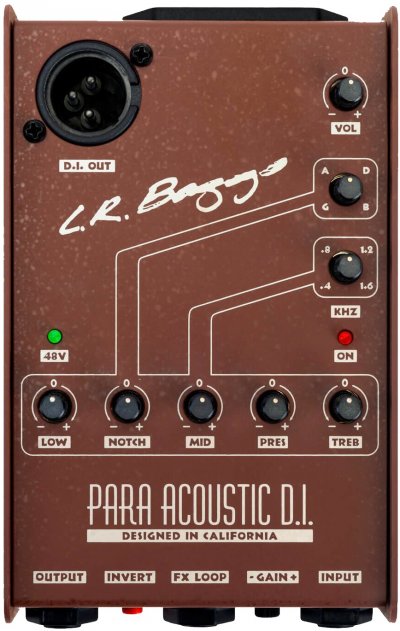 LR BAGGS  Paradi Para Acoustic DI Box with 5 Band EQ Silver