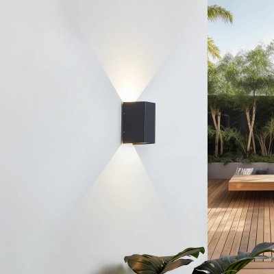 LUCANDE  Applique LED &eacute;clairage bilat&eacute;ral Kimian, ext&eacute;rieur