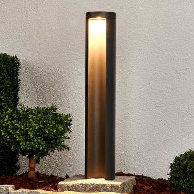 LUCANDE  Borne lumineuse LED Jaron gris graphite