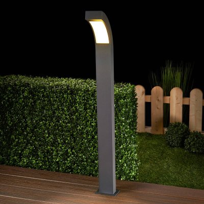 LUCANDE  Borne lumineuse LED Lennik gris graphite