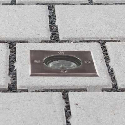 LUCANDE  luminaire encastr&eacute; dans le sol LED Ava, 12 cm x 12 cm, IP67