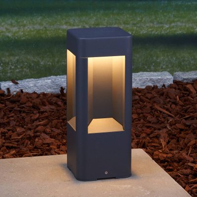 LUCANDE  luminaire pour socle LED Annika, anthracite, m&eacute;tal, 30 cm