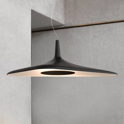 LUCEPLAN  - Suspension Soleil Noir, noir / blanc