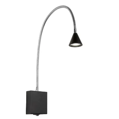 LUCIDE  BUDDY - Lampe De Chevet - LED - 1x3W 4000K - Noir