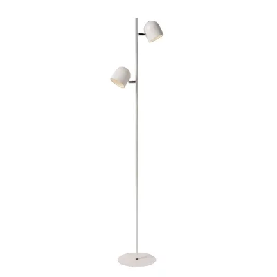 LUCIDE  SKANSKA-LED - Lampadaire - LED Dim. - 2x5W 2700K - Blanc