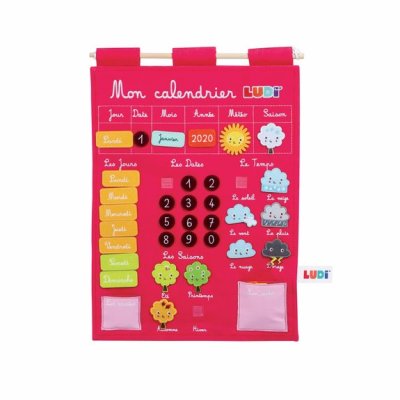 LUDI  Panneau Calendrier Basic Rose