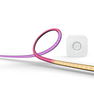 PHILIPS HUE Lumi&egrave;re connect&eacute;e , Kit Lightstrip PC 24-27+Pont