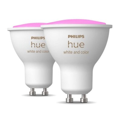 PHILIPS HUE Lumi&egrave;re connect&eacute;e Philips HWCA 6.5W GU10 x2 