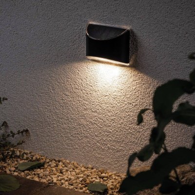PAULMANN Luminaire d'all&eacute;e solaire Elliot IP44 Anthracite