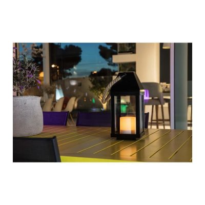 LUMISKY  Lanterne solaire LED - &Oslash;13,5x30,2cm - Blanc chaud