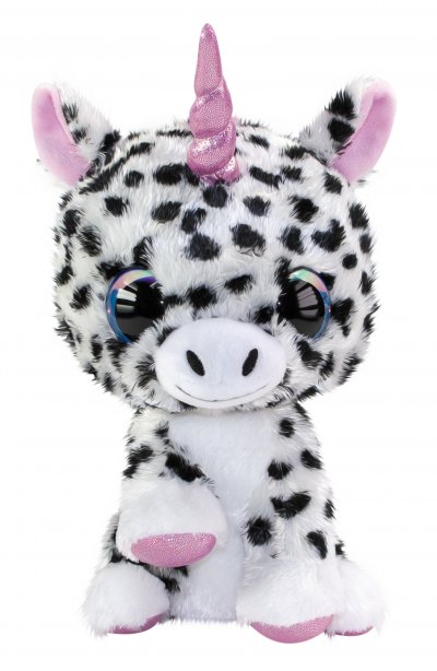  Lumo Stars corne de peluche Lumo Unicorn Pilkku 24 cm blanc/noir