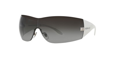 VERSACE Lunette De Soleil Panoramique  Argent&eacute; - M
