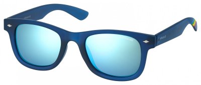 Lunette De Soleil Rectangulaire Polaroid Kids Bleu - Xs