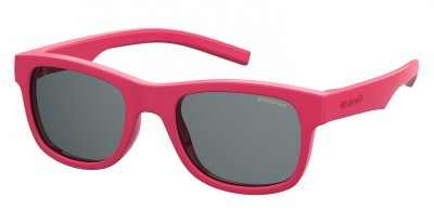 POLAROID Lunette De Soleil Rectangulaire  Kids Rose - Xxs