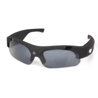 YONIS Lunettes Cam&eacute;ra Embarqu&eacute;e Sport Pro HD 720P Mini Appareil Photo 8MP 120&deg; 32Go -