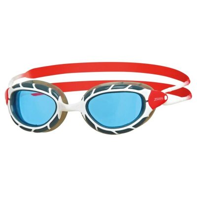 ZOGGS Lunettes de natation  Predator Small Fit noir blanc rouge