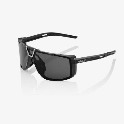 100% Lunettes de soleil 100 eastcraft matte noir verres smoke gris