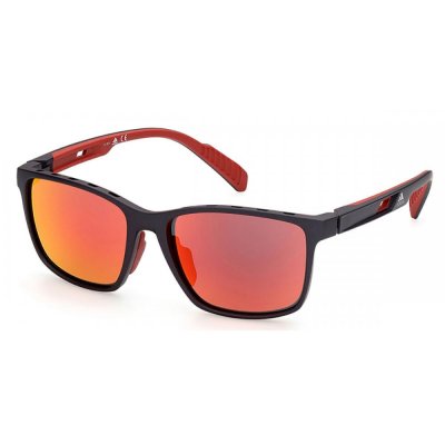 ADIDAS Lunettes de soleil  sport Sp0035 col. 02l Hommes Carr&eacute; Noir