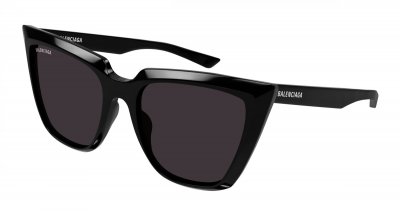BALENCIAGA Lunettes de soleil  Bb0046s col. 001 Femme Carr&eacute; Noir