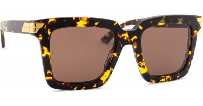 BOTTEGA VENETA Lunettes de soleil  Bv1005s col. 002 Femme Carr&eacute; Havana