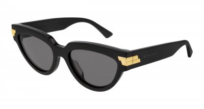 Lunettes de soleil Bottega veneta Bv1035s col. 001 Femme Cat eye Noir